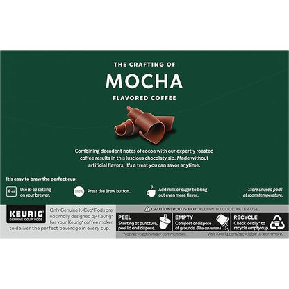 Starbucks K-Cup Coffee Pods, Flavored Hot or Iced Coffee, Mocha, 60 Keurig Pods