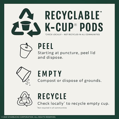 Starbucks K-Cup Coffee Pods, Starbucks Blonde, Medium and Dark Roast Hot or Iced Coffee, Variety Pack, 96 Keurig Pods