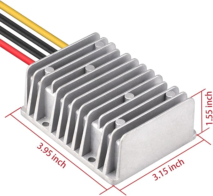 Cllena DC/DC 12V to 48V Boost Converter 10A 480W Step Up Voltage Regulator Module Car Power Supply Voltage Transformer (Input 10V-16V)