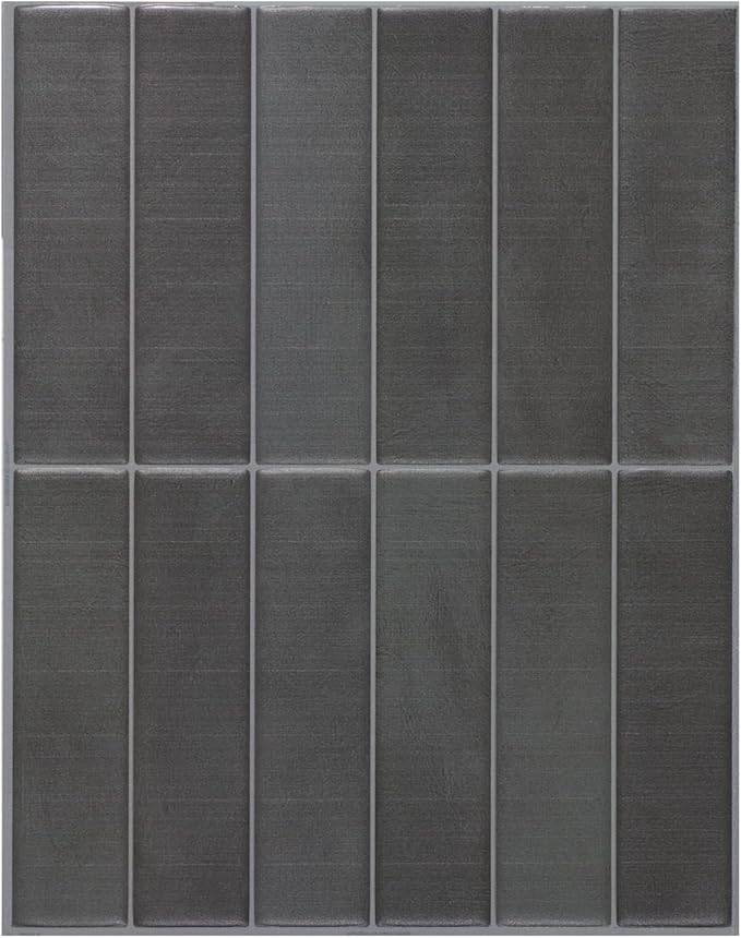 SMART TILES Peel and Stick Backsplash - 5 Sheets of 11.43" x 9" - 3D Adhesive Peel and Stick Tile Backsplash for Kitchen, Bathroom, Wall Tile