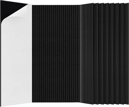 10 Pack Acoustic Panels,47.2”x23.6“x0.4” Acoustic Wall Panels,Large Soundproof Panels,Self-Adhesive Sound proof Panels for Walls,Acoustic Treatment for Recording Studio&Office,Black