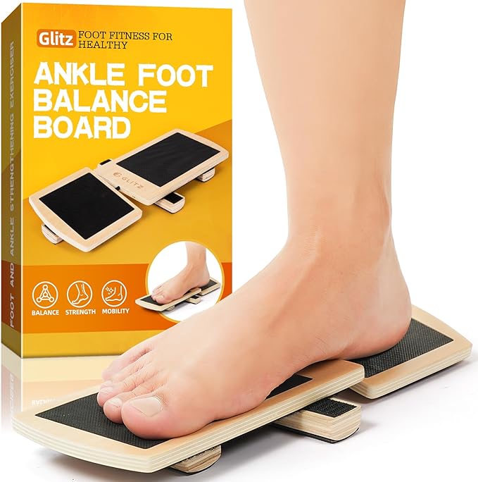 Ankle Balance Board Foot Strengthener Trainer for Sprained Ankle, Stability Exercises, Physical Therapy, Plantar Fasciitis Relief, Posture Correction, Balance Training