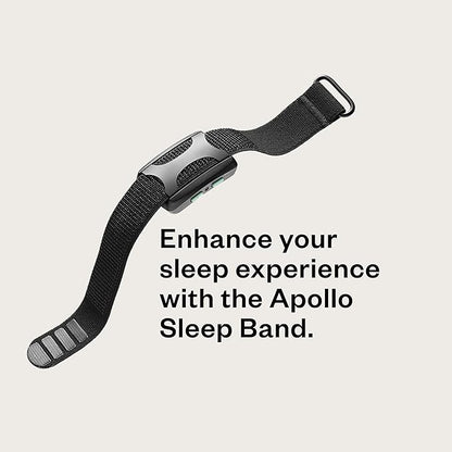 Bundle of Apollo Neuro Wearable (Stealth) & 12-Month SmartVibes AI Membership + Sleep Band (Black)