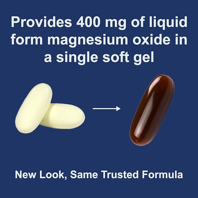 Carlson - Magnesium Gels, 400 mg of Magnesium per Softgel, Heart & Muscle Support, Magnesium Gel Caps, Bowel Function, Magnesium Supplement, 100 Softgels
