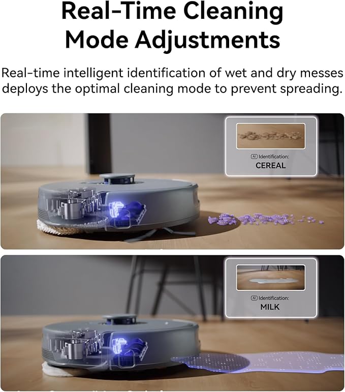 NARWAL Freo Z10 Ultra Robot Vacuum and Mop Combo, Dual RGB Cameras and Chips, AI Avoidance, 8N Corner to Edge Deep Cleaning, Dry-Wet Separation, 18000Pa, Hot Water Wash & Self-Emptying, Gray