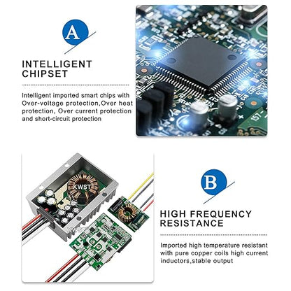 DC DC Stabilizer 9V-36V to 24V Boost Buck Converter Power Supply 1A 24W Waterproof Voltage Regulator Auto Step Up Down 24V Volt Transformer Module