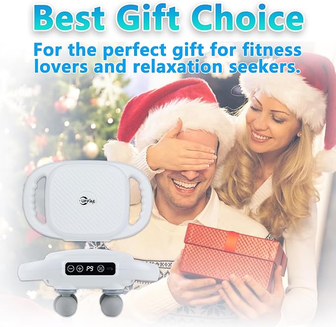 6 Head Massage Gun Deep Tissue with 9 Levels & 9 Modes, Electric Massager Tool for Legs, Arms, Waist, Back, Buttocks - Full Body Muscle Pain Relief, Ideal Gifts for Women, Men, Mom, and Dad