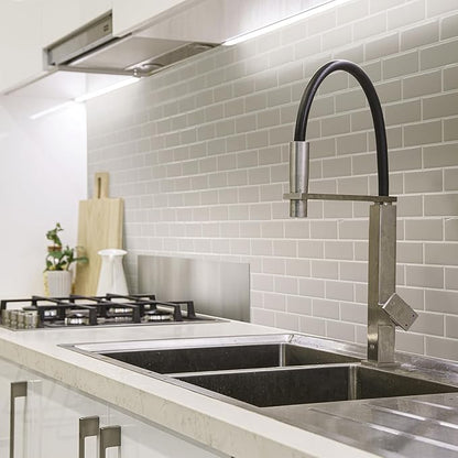SMART TILES Peel and Stick Backsplash- 10 Sheets of 10.95" x 9.70" - 3D Adhesive Peel and Stick Tile Backsplash for Kitchen, Bathroom, Wall Tile, Cassandra