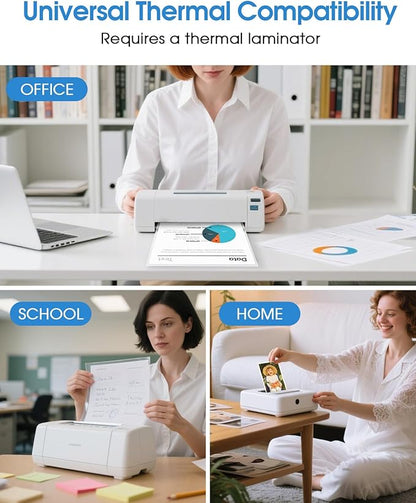 KTRIO 100 Pack Laminating Sheets 5 Mil, Hold 8.5 x 11 Inches Laminate Sheets, 9 x 11.5 Thermal Laminating Pouches for Laminator, Clear Lamination Sheets Paper, Letter Size, Office School Home Supplies