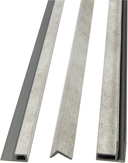 Palisade 78in x 60in x 32in Waterproof Vinyl Shower Surround Kit with Accessories in Urban Coast
