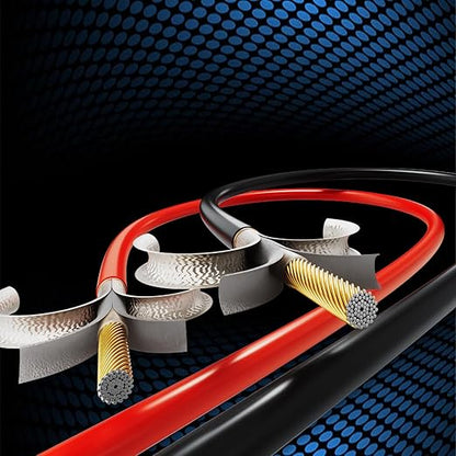 18 Gauge Electrical Wire 2 Pack Total 300ft-Black 150 ft and Red 150 ft Soft Flexible Copper-Clad Aluminum(CCA) 18 AWG PVC Wire for Lamp, Household Appliances RC Toys, Models, Auto, Electronics