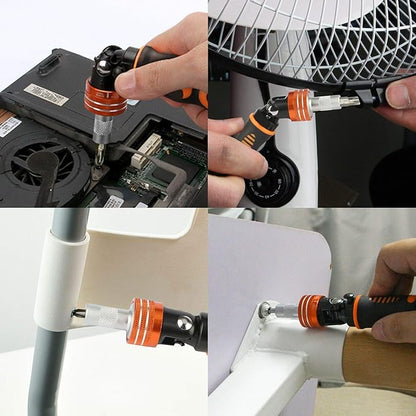 Precision Ratchet Screwdriver Set, JAKEMY 69 in 1 Household Screwdriver Home Repair Tool Kit, Disassemble Magnetic Rotating Ratchet Screwdriver Kit for Furniture/Car/Computer/Electronics Maintenance