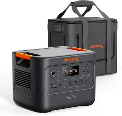Jackery HomePower 3000 Portable Power Station with Extreme Guard Carrying Bag, 3600W (Surge 7200W) Output, 3072Wh LFP Battery Solar Generator, Essential Backup for Home Use, Power Outage, Emergencies