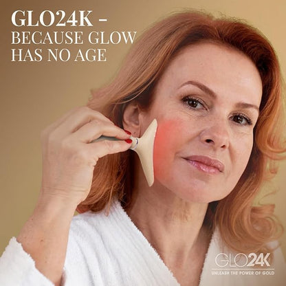 GLO24K 7 Color Beauty Device – Triple LED Action & Vibration Technology Facial and Neck Massager