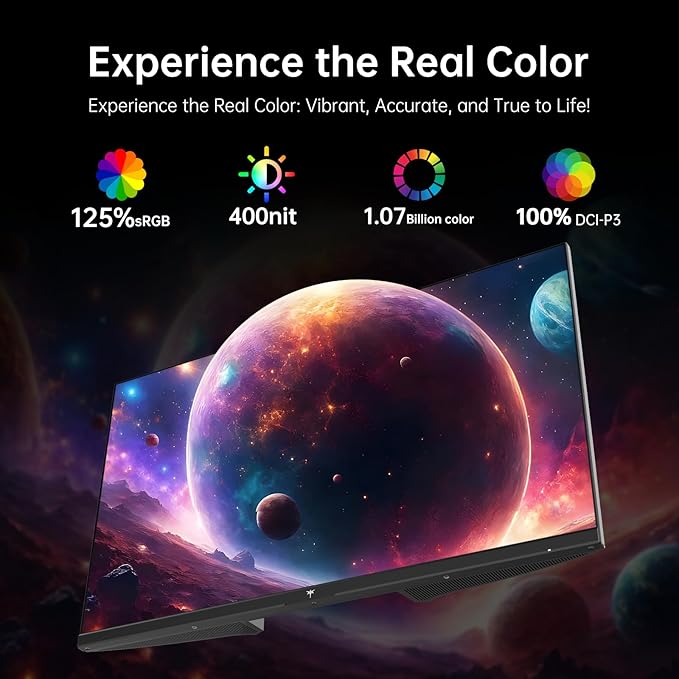 KTC 27 Inch 4K UHD(3840 * 2160) Computer Monitor - IPS Monitor, 60hz, HDR400, Anti-Blue Light Screen, DCI-P3 95% 125% sRGB, Support FreeSync and GSync, PC Monitor for Design, Work,Casual Gaming