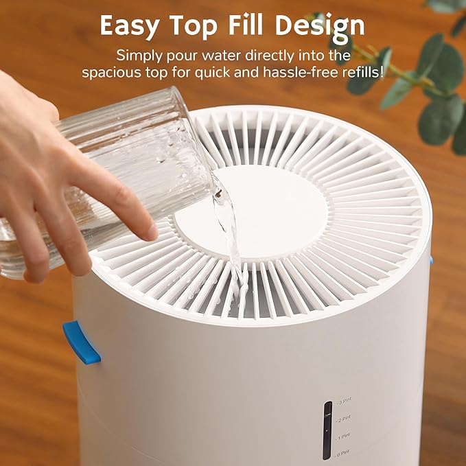 Airthereal 2-in-1 Air Purifier and Humidifier Combo for Large Room up to 1325 ft², 3-Stage Filters, Air Quality Monitor and Quiet Sleep Mode, Evaporative Humidifier with Auto Humidity Monitor, AEH300