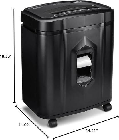 Aurora AU1225MA High-Security 12-Sheet Micro-Cut Paper and CD/Credit Card Shredder/ 5-Gallon Pullout Basket/40 Minutes Run Time