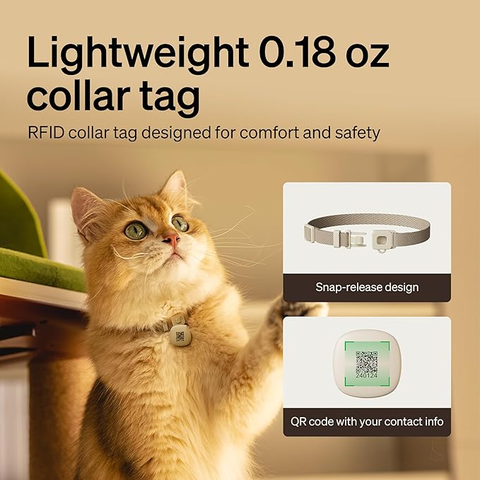 PETLIBRO RFID Automatic Cat Feeders for 3 Cats, Collar Sensor for Personalized Meals, Cats Recognition, Diet Tracking and Anti-Stealing for Multi-Pets Homes and Different Diets, WiFi Food Dispensers