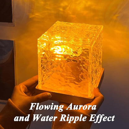 citosisk Aurora Borealis Night Light Projector, Aurora Dreamscape Projector, Magical Northern Lights for Your Room, 3/16 Colors Ambient Dynamic Wave Cube Lamp with Remote (16 Colors Plug-in, Plastic)