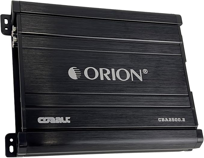 Orion Cobalt Series CBA2500.2 High Efficiency 2-Channel Class A/B Amplifier for Car Audio Stereo - 2500W High Output, 2/4 Ohm Stable, Adjustable Low/High Pass, Bass Boost, MOSFET Power Supply.