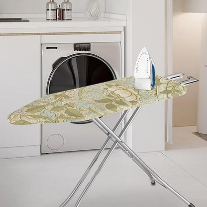 ZCFYGDX William Morris Prints Ironing Board Cover Easy Install St&ard Size with Elastic Edge 3 Bottom Nylon Buckle Straps Breathable Ironing Decor Suitable for Wide Ironing Board House Decor Size-XL