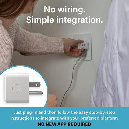 Legrand Radiant® Wi-Fi Matter Smart Plug Matter Hub Required 15A, Easy Setup, Enhanced Compatibility with Apple HomeKit, Google Home, Alexa & SmartThings, Easy Wi-Fi Connectivity w/ Matter (2 Pack)