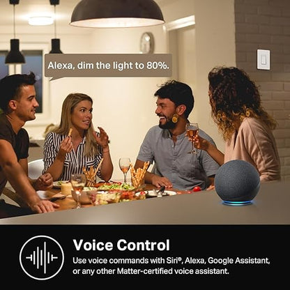 Kasa Smart Dimmer Switch HS220P3, Single Pole, Needs Neutral Wire, 2.4GHz Wi-Fi Light Switch Works with Alexa and Google Home, UL Certified,, No Hub Required, 3-Pack