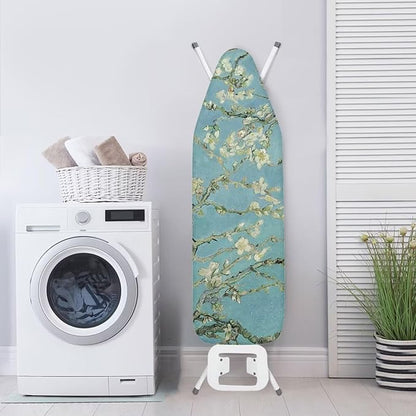 ZCFYGDX William Morris Prints Ironing Board Cover 3 Nylon Buckle Fastening Easy to Install Iron Decor Covers Standard with Elastic Edge Scorch Resistant Protective Covers for Iron Board 14x45 Inch