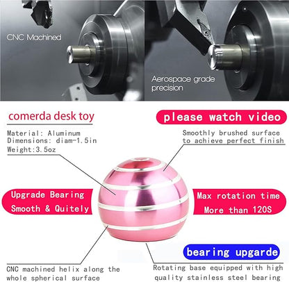 Desk-Fidget-Toys for Kinetic-Toy: Cool-Gadgets Cool-Stuff for Adults Kids Teens, Spinning Up to 180 Seconds, Stress Relief Toy for Christmas Optical-Illusion Gift for Office School Home Women Men