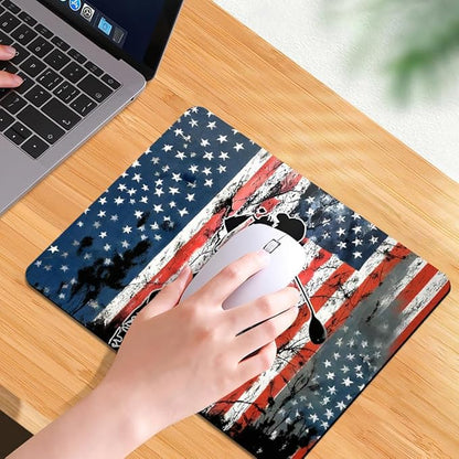 Golf Flag Square Mouse pad, Texture, Waterproof, Anti Slip Rubber Base, Computer Mouse pad, Laptop Mouse pad