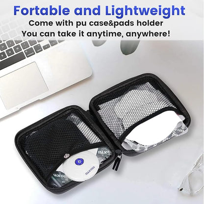 Wireless TENS & EMS Unit Back Pain Relief Massager - APP Controlled Bluetooth EMS Muscle Stimulator Machine for Back Shoulder Leg Neck Pain Relief