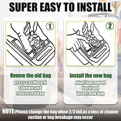 DTESL 50 Pack Vacuum Cleaner Bags Fit for Kenmore Canister Type C/Q 5055 50555 50557 50558 and Pana·sonic Type C-5 C-18, 200 Series, 400 Series, 600 Series, 700 Series, 800 Series (50 Pack)