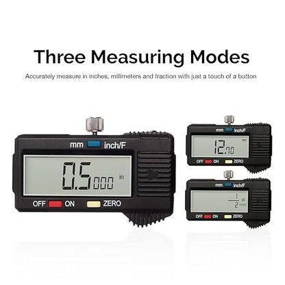 NEIKO 01408A 8” Electronic Digital Caliper Extra Large Display | 0-8 Inches | Inch/Fractions/Millimeter Conversion | Polished Stainless Steel