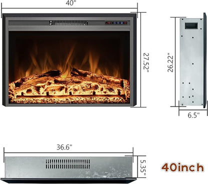 Trim Kit for 40" W x 27.5" H Electric Fireplace Inserts