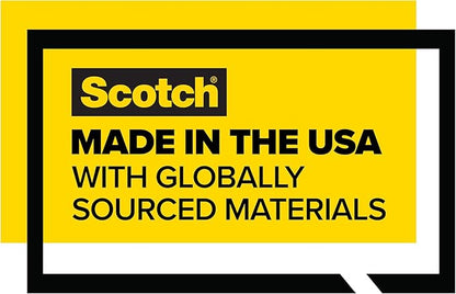 Scotch Heavy Duty Shipping Packing Tape, Clear, Packing Tape for Moving Boxes and Packaging Supplies, 1.88 in. x 22.2 yd., 6 Roll Dispensers, Moving Supplies