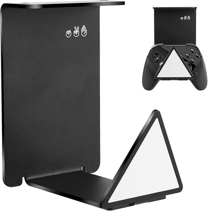 VKheroKV HC128 Headphone Holder Hanger for Desk, Include Adhesive Strips, Universal Headset Stand for PS4/PS5/Xbox/PC/Mac/Headphones Game Controller Hanger (Triangle)