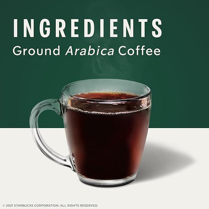 Starbucks Ground Coffee, Dark Roast Coffee, Italian Roast, 100% Arabica, 1 bag (18 oz) (Pack of 2)