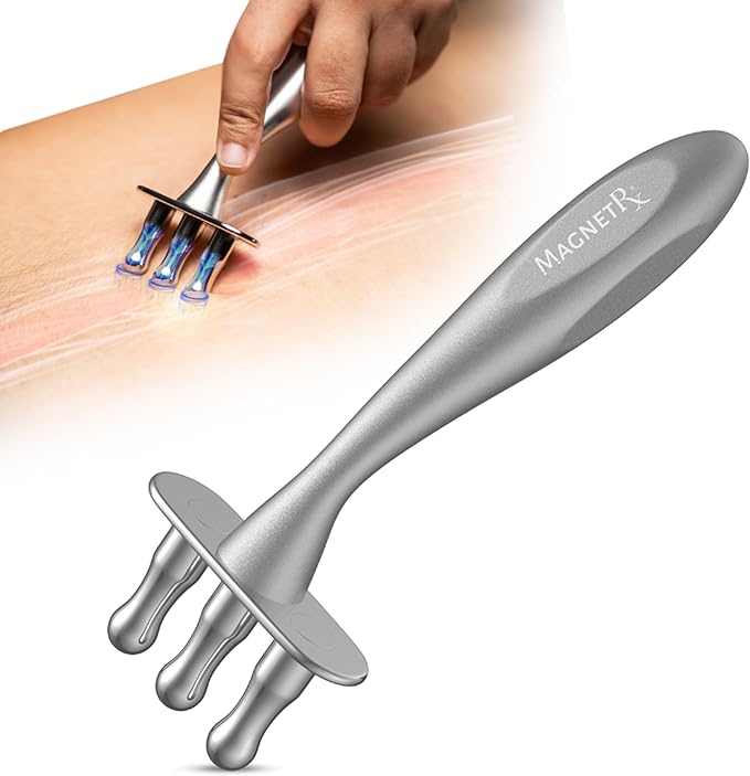 MagnetRX® Magnetic Therapy Massage Fork – Multi–Functional Magnetotherapy Pen for Emotion Code Magnets, Meridian Massage Tool & Body Healing Magnets – Magnetoterapia Fisioterapia Portatil Aparatos