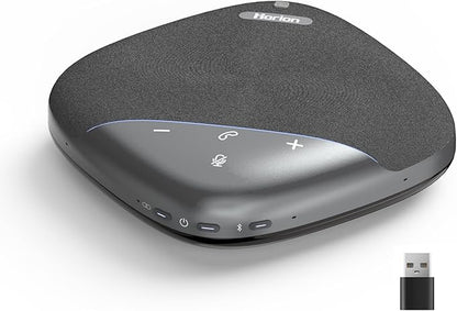 HORION Conference Speaker with Microphone, Wireless Bluetooth Speakerphone for Office Meeting Computer PC, w/8 Mics, 20ft Voice Pickup, 8H Call Time, AI Noise Cancelling, Portable with Zoom/Teams