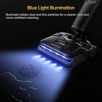 roborock F25 Ultra Steam Wet Dry Vacuum Cleaner, 356°F Steam Mop & 187°F Hot Water Cordless Vacuum Mop All in One, Floor Washer with Blue Light, 194°F Self-Cleaning, 180° Lay-Flat, AI Assitant Wheels
