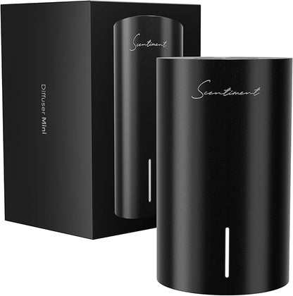 Scentiment Diffuser Mini V2 LE Smart – Limited Edition Portable Cold-Air Aroma Diffuser with Wi-Fi, Touch Controls & Long Battery Life (500 sq ft) - Black