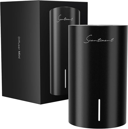 Scentiment Diffuser Mini V2 LE Smart – Limited Edition Portable Cold-Air Aroma Diffuser with Wi-Fi, Touch Controls & Long Battery Life (500 sq ft) - Black