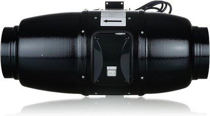VENTS-US TT Silent M 250 – 10" Inline Duct Fan with Up to 880 CFM Includes Double-Speed Switch with Thermal Overload Protection – UV Resistant, and sound Absorbing Casing
