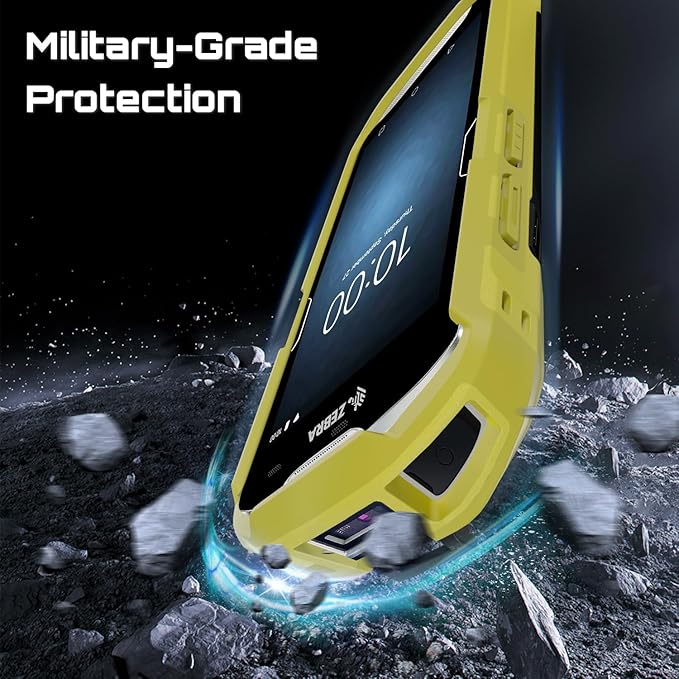 TC51 TC52 TC56 TC57 TC510K Case with Hand Strap - Protective & Ergonomic for Zebra Handheld Barcode Scanners SG-TC5X-EXO1-01 SG-TC5X-EXONHS-01 (Yellow)