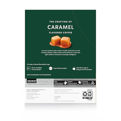 Starbucks K-Cup Coffee Pods, Flavored Hot or Iced Coffee, Caramel, 22 Keurig Pods