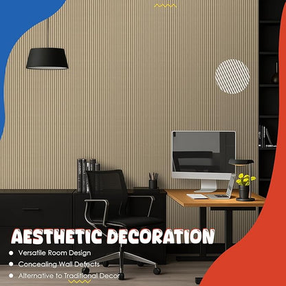 5 Pack Acoustic Panels,47.2x23.6x0.4 inch Acoustical Wall Panels,Large Soundproof Panels,Self-Adhesive Sound proof Panels for Walls,Acoustic Treatment for Recording Studio&Office,Camel