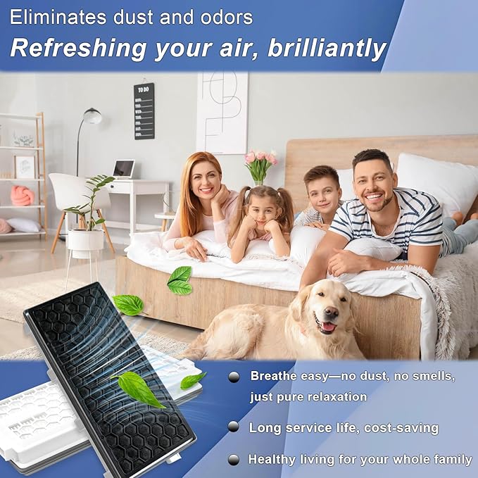 Pymin Upgraded 3 Packs HEPA Replacement Filters Compatible with Miele AirClean SF-HA 50 Filter for Vacuum Model S4, S5, S6, S8, S8000, S8999, S6000, S6999, S5000, S5999, S4000, S4999, Complete C2 & C3