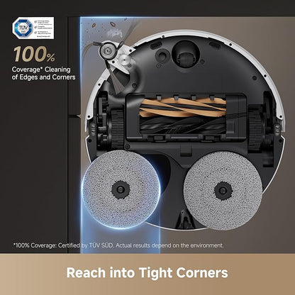 DREAME X50 Ultra White Robot Vacuum and Mop with Auto-Empty and Mop Self-Cleaning, 20,000Pa Suction, Obstacle Avoidance and 360° Navigation, Corner to Edge Deep Cleaning, Detangling Brush