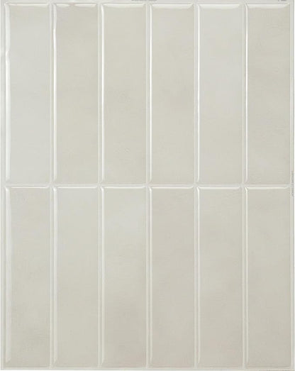 SMART TILES Peel and Stick Backsplash - 5 Sheets of 11.43" x 9" - 3D Adhesive Peel and Stick Tile Backsplash for Kitchen, Bathroom, Wall Tile