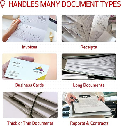 Canon imageFORMULA R40 Office Document Scanner Receipt Edition, for PC and Mac, Scan & Extract Data to QuickBooks Online, Color Duplex Scanning, Auto Document Feeder, Easy Setup for Office Or Home Use
